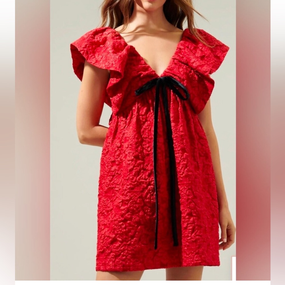 Red valentine/christmas romantic dress
